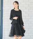 【SALE/42%OFF】DRESS+ ワンピーススーツ セットアップ ノーカラージャケット ドレスプラス スーツ・フォーマル セットアップスーツ ネイビー ブ...