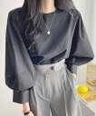 【SALE/57%OFF】Dewlily 【Dewlily】パフスリーブシャツブラウス アミュレット トップス シャツ・ブラウス ホワイト ブラック ブルー