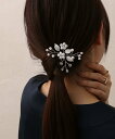 colleca la パール*ボタニカルデザインのU字コーム/かんざし コレカラ ヘアアクセサリー その他のヘアアクセサリー ゴールド シルバー