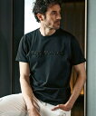 1PIU1UGUALE3 RELAX (M)1PIU1UGUALE3 RELAX/UST-24068 スパークリングロゴ半袖Tシャツ シフォン トップス カットソー・Tシャツ ブラック ホワイト【送料無料】