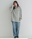 【SALE/40%OFF】LOWRYS FARM 【SETUP可能】MLBウラケハーフZIP ローリーズファーム トップス スウェット・トレーナー【送料無料】(4)