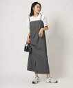 【SALE/30%OFF】UNITED ARROWS green label relaxing 【別注】<UNIVERSAL OVERALL>2WAY ベアトップ キャミソールワンピース ユナイテッドアローズ グリーンレーベルリラクシング ワンピース・ドレス ワンピース グレー ブラック【送料無料】