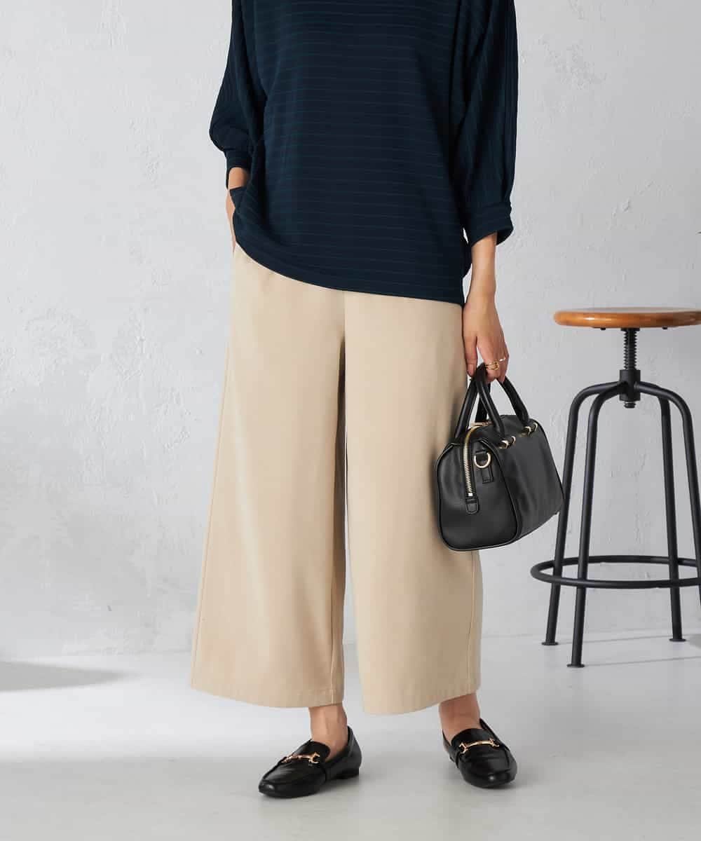 a.v.v 【マシンウォッシャブル】スエードライクワイドパンツ アー・ヴェ・ヴェ パンツ その他のパンツ ベージュ ブラック【送料無料】のサムネイル