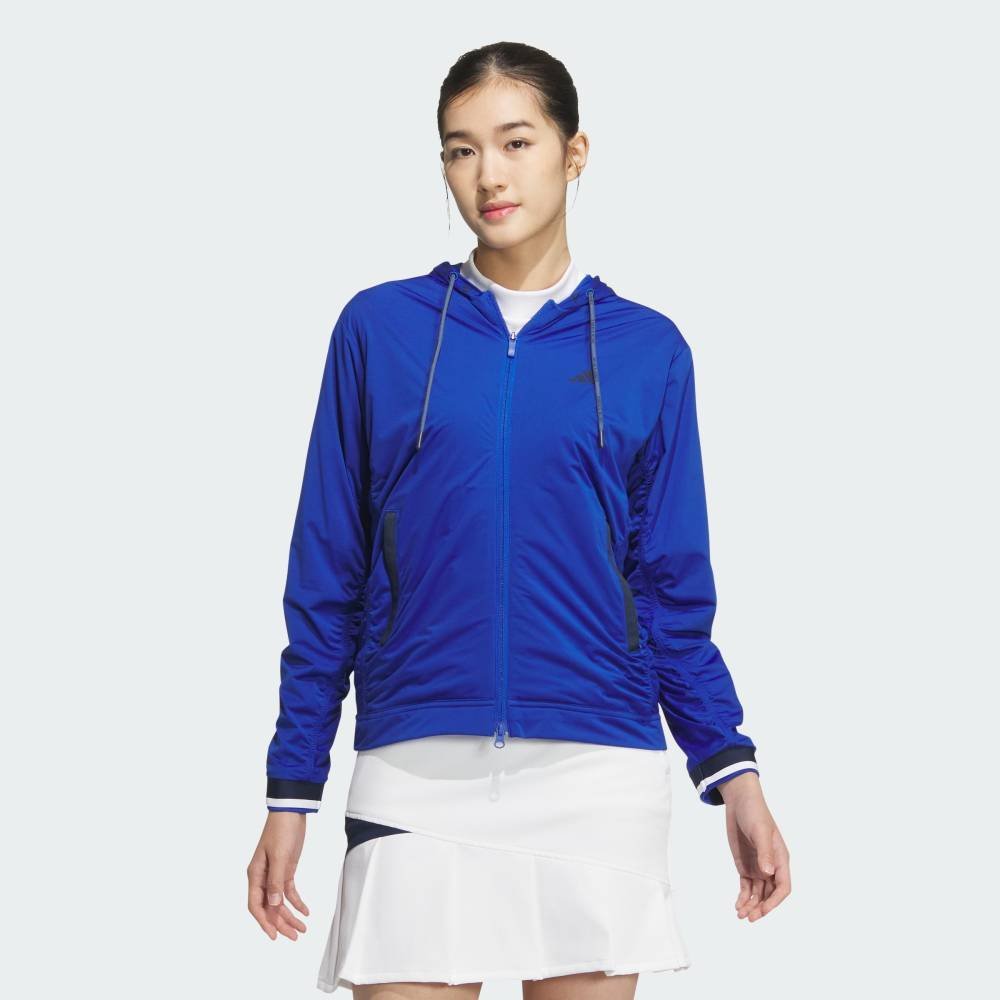 【SALE/30%OFF】adidas 【公式】アディダス adidas 【ゴルフ】WIND.RDY 撥水 フルジップ シャーリング フーディーウィンド アディダス ジャケット・アウター その他のジャケット・アウター ブルー【送料無料】