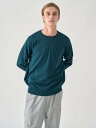 JOHN SMEDLEY クルーネック長袖ニットプルオーバー | SCANLAN | 30G MODERN FIT ジョンスメドレー トップス ニット グリーン【送料無料】