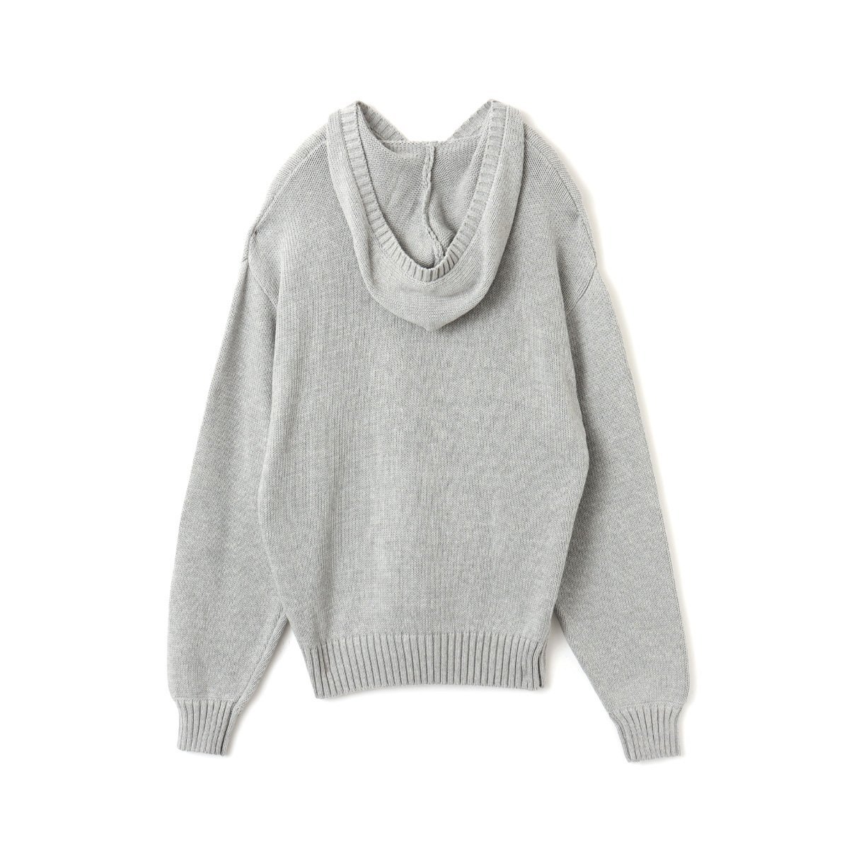 atmos pink atmos pink Big Logo Knit Hoodie GRAY アトモス トップス ニット グレー