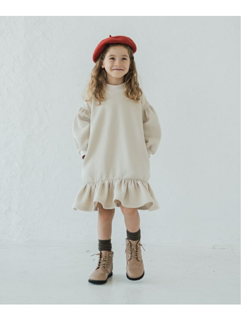 riziere riziere/(K)モックネック裏起毛ワンピース リジェール ワンピース・ドレス その他のワンピース・ドレス ベージュ グレー ブラウン カーキ ピンクのサムネイル