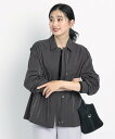 【SALE/50%OFF】COUP DE CHANCE 【洗える/裏地なし/ウエストマーク】軽く羽織れるブルゾン クード シャンス ジャケット・アウター ブルゾン・ジャンパー ブラック ベージュ【送料無料】