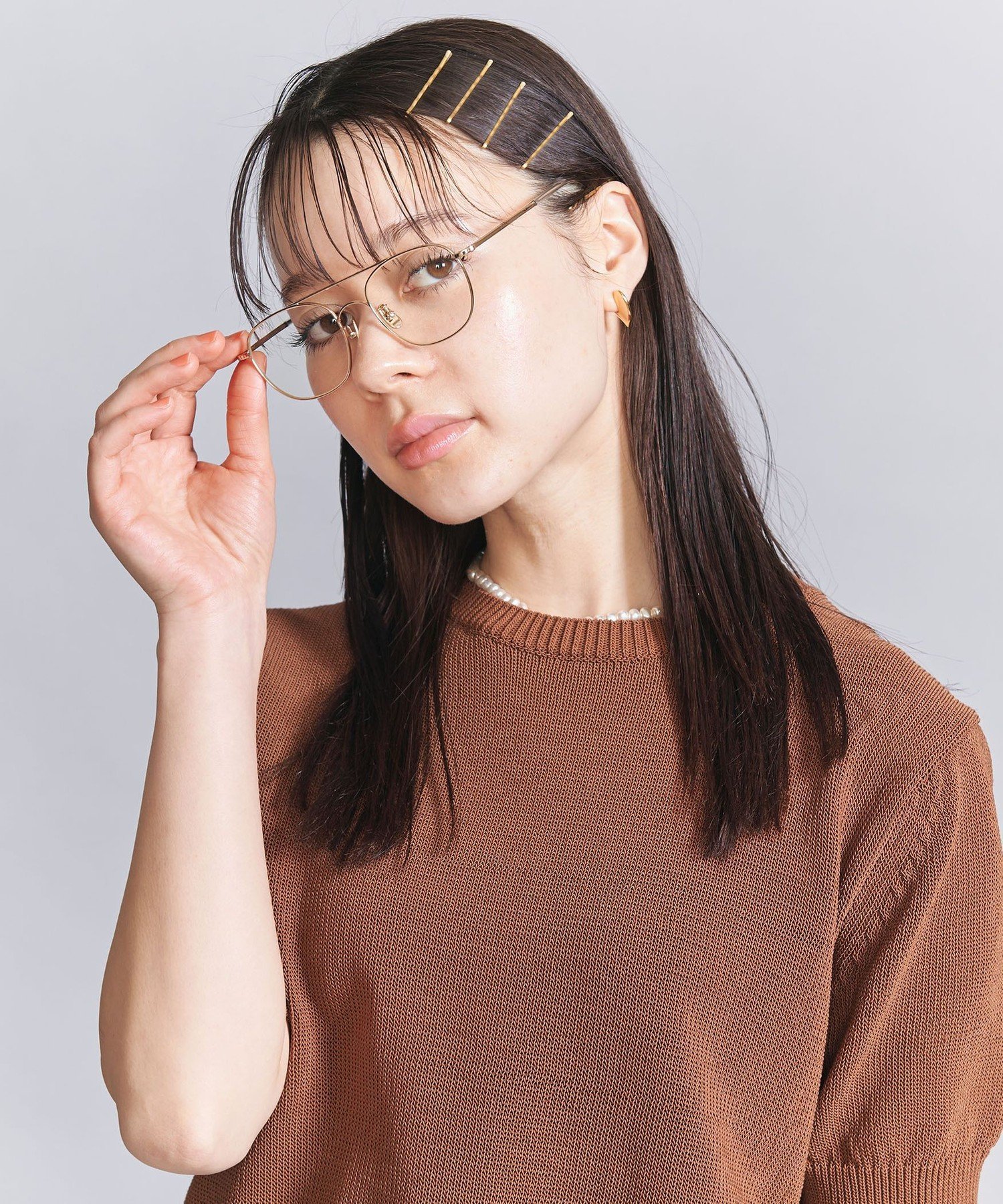 BEAUTY&YOUTH UNITED ARROWS ＜A.D.S.R.＞MORGAN サングラス ビューティー＆ユース　ユナイテッドアローズ ファッション雑貨 サングラス ゴールド【送料無料】