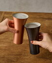 BIRTHDAY BAR TSUBAME銅製ビアカップ2P ペアセット バースデイバー 食器・調理器具・キッチン用品 グラス・マグカップ・タンブラー ブラウン【...