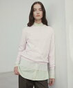 BEIGE, 【洗える】JULIE / シルク混クルーネックシアートップス ベイジ, トップス ニット ブラック ピンク【送料無料】(4)