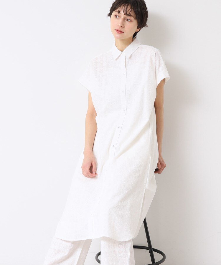 【SALE／50%OFF】Dessin 【インド刺繍・セットアップ可能・洗える】シャツワンピース デッサン ワンピ..
