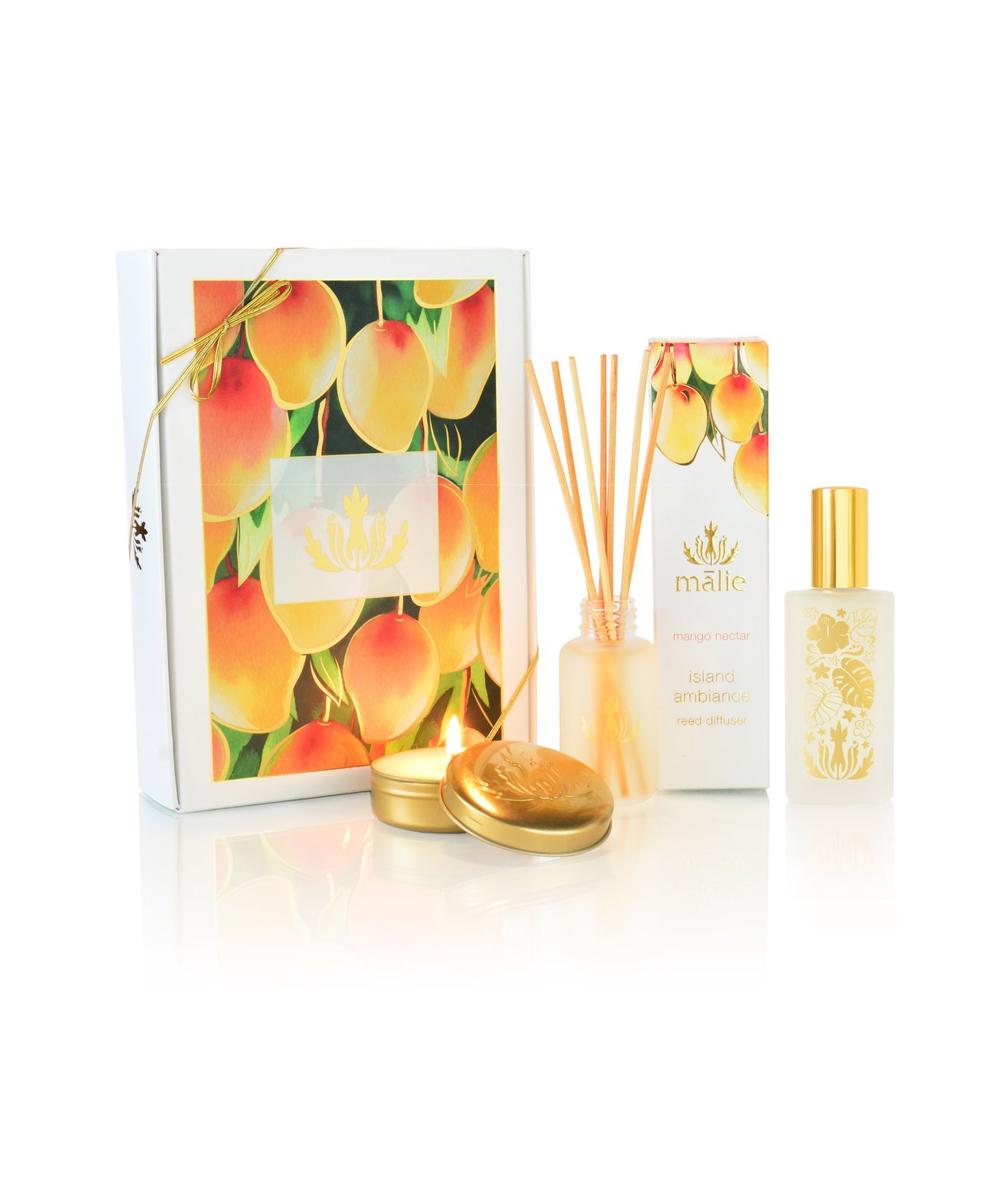 Malie Organics (公式)Home Ambiance Box Mango Nectar マリエオーガ二クス インテリア・生活雑貨 ディフューザー・お...