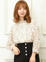 【SALE/65%OFF】花柄HNボリューム袖 イング シャツ/ブラウス【RBA_S】【RBA_E】