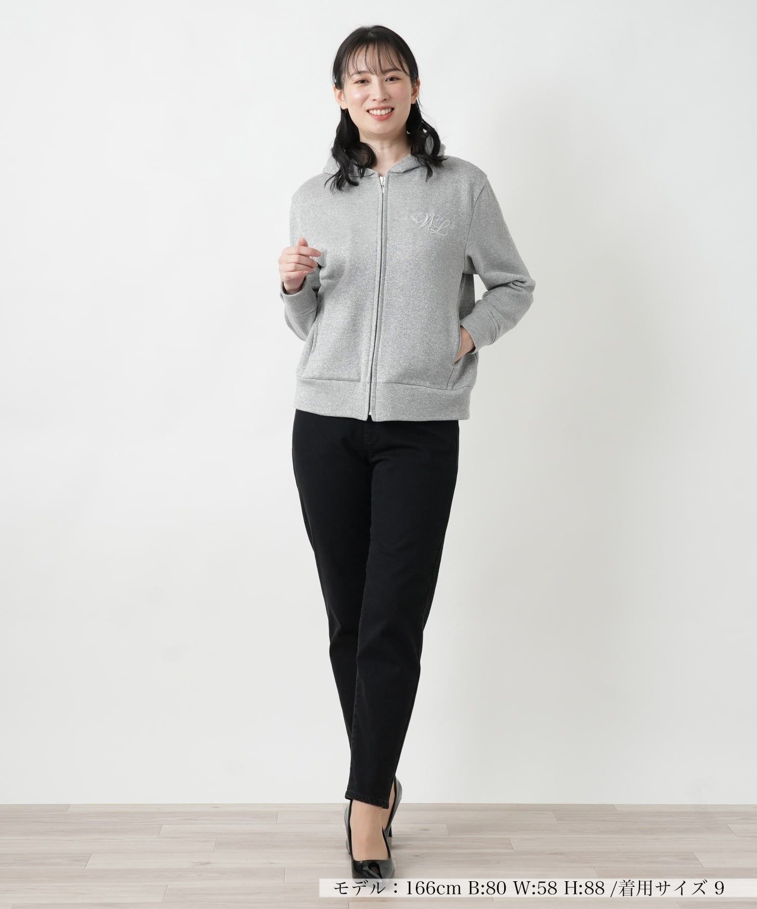 Leilian ブラックデニムパンツ【L JEANS】 レリアン パンツ ジーンズ・デニムパンツ ブラック