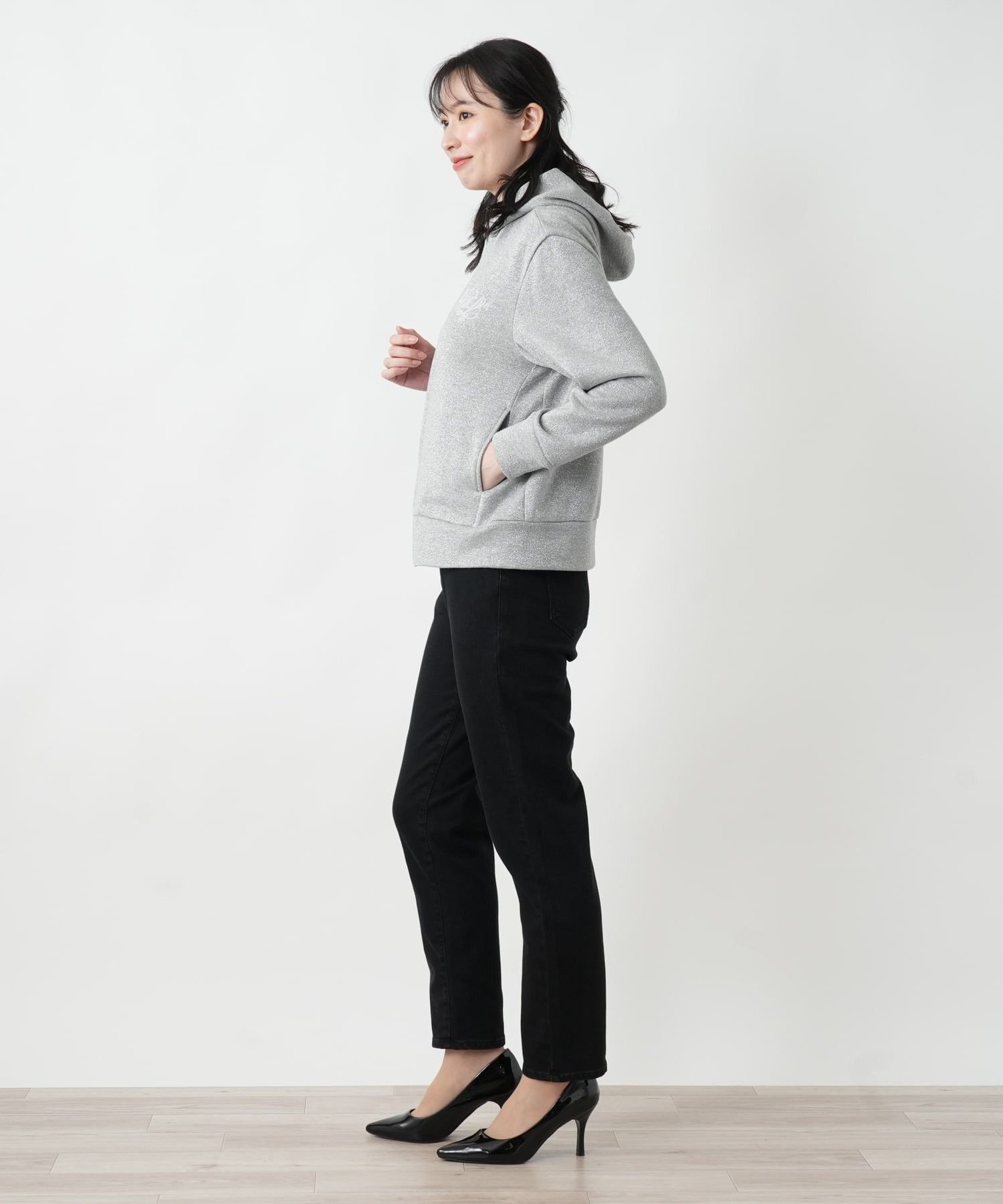 Leilian ブラックデニムパンツ【L JEANS】 レリアン パンツ ジーンズ・デニムパンツ ブラック