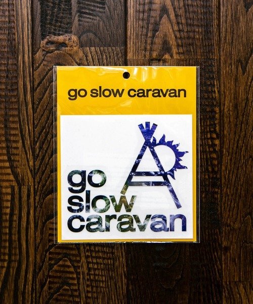 go slow caravan 総柄カッティングステッカー ロゴ ゴースローキャラバン インテリア・生活雑貨 その他..