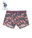 U.S. POLO ASSN. U.S.POLO ASSN./(M)USPA 星条旗アンダーパンツ ハンドサイン インナー・ルームウェア ボクサーパンツ・トランクス グレー ネイビー