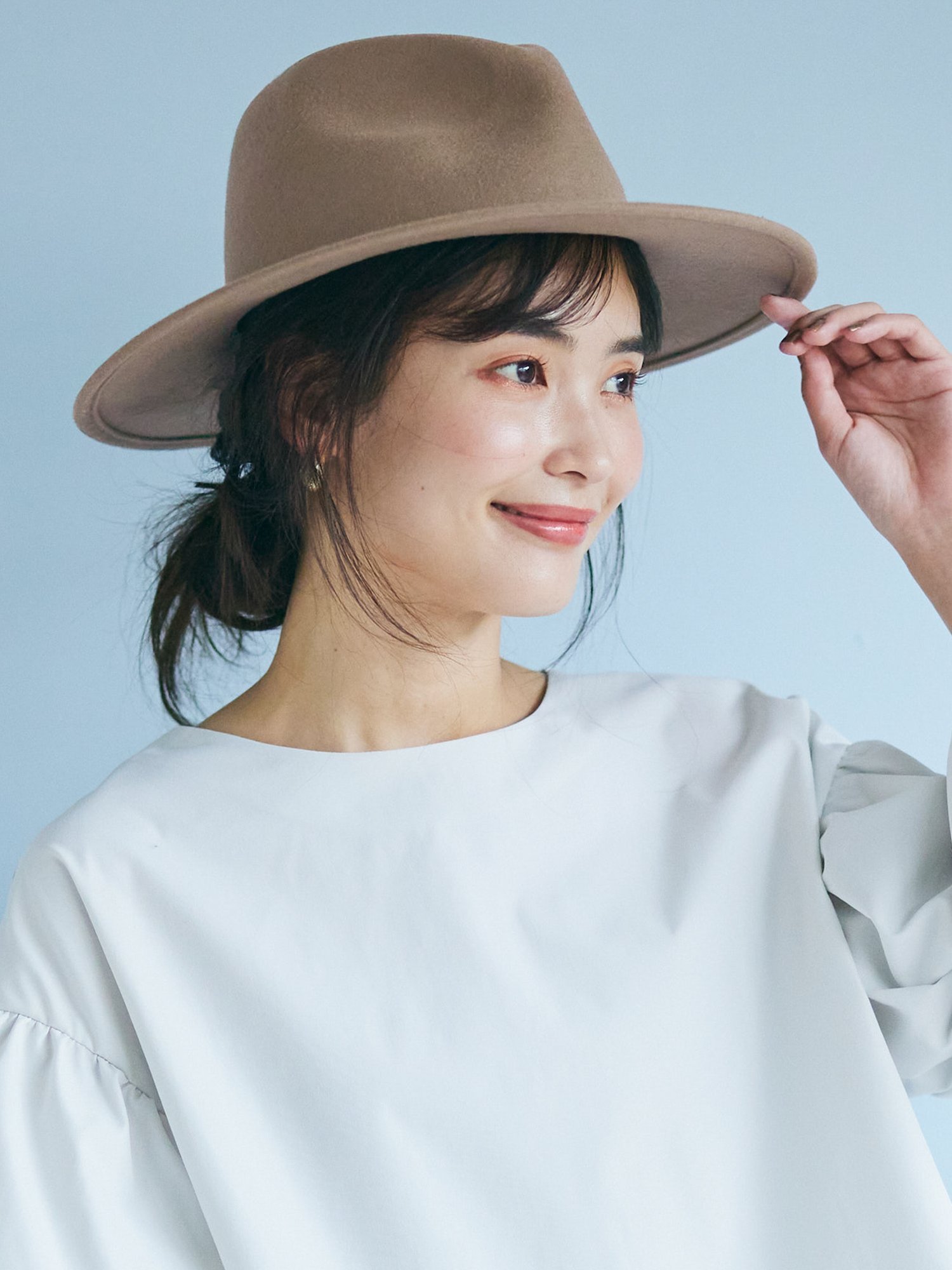 【SALE／96%OFF】coca フエルト中折れハット コカ 帽子 ハット ベージュのサムネイル