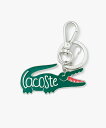 LACOSTE クイーポ ワニロゴメタルプレートキーホルダー_3 ラコステ ファッション雑貨 チャーム・キーチェーン イエロー レッド ネイビー グリーン【送料...