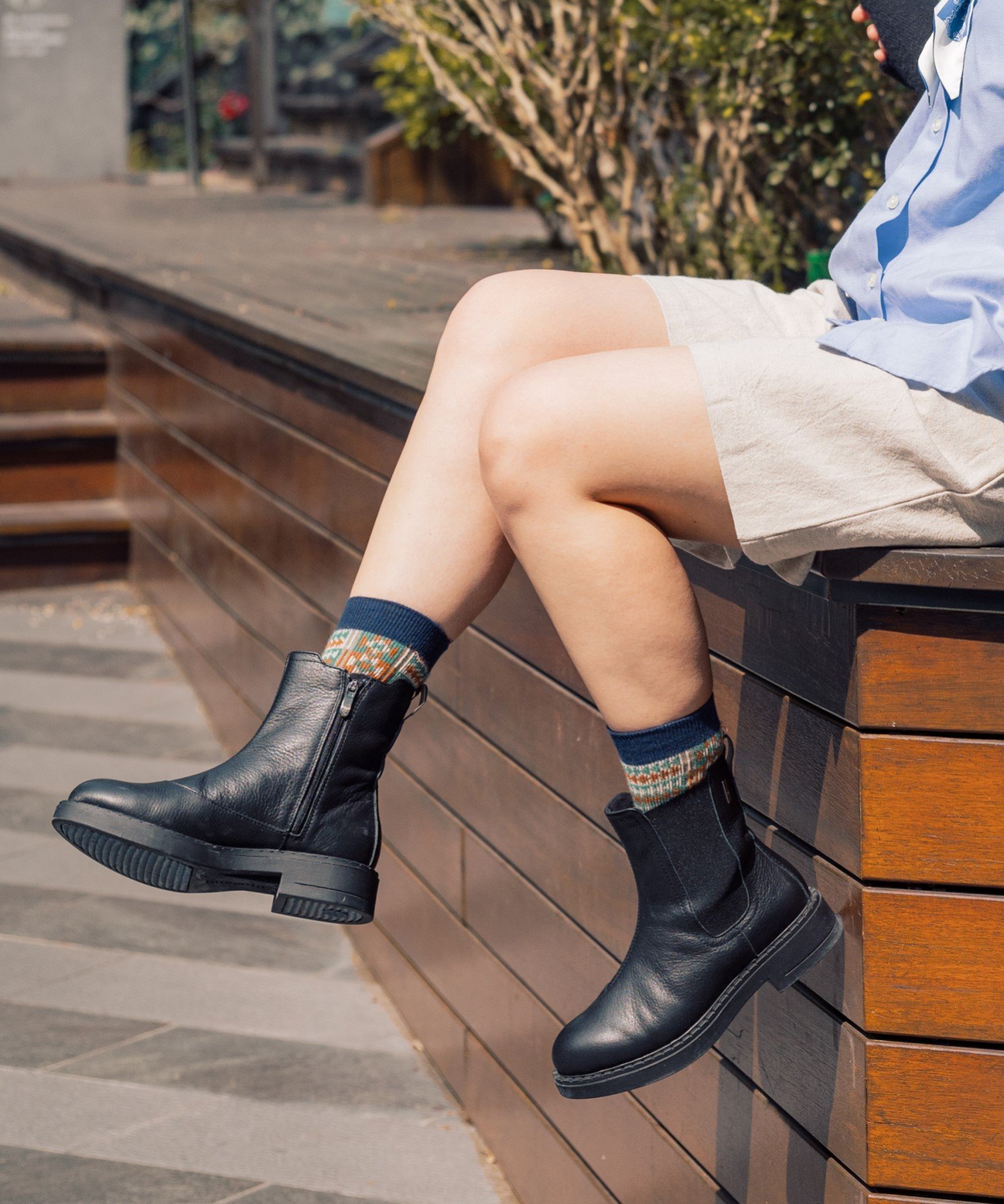 【SALE／20%OFF】Bussola 【bussola】晴雨兼用インサイドジップショートブーツ インターショシュール シューズ・靴 ブーツ ブラウン【送料無料】