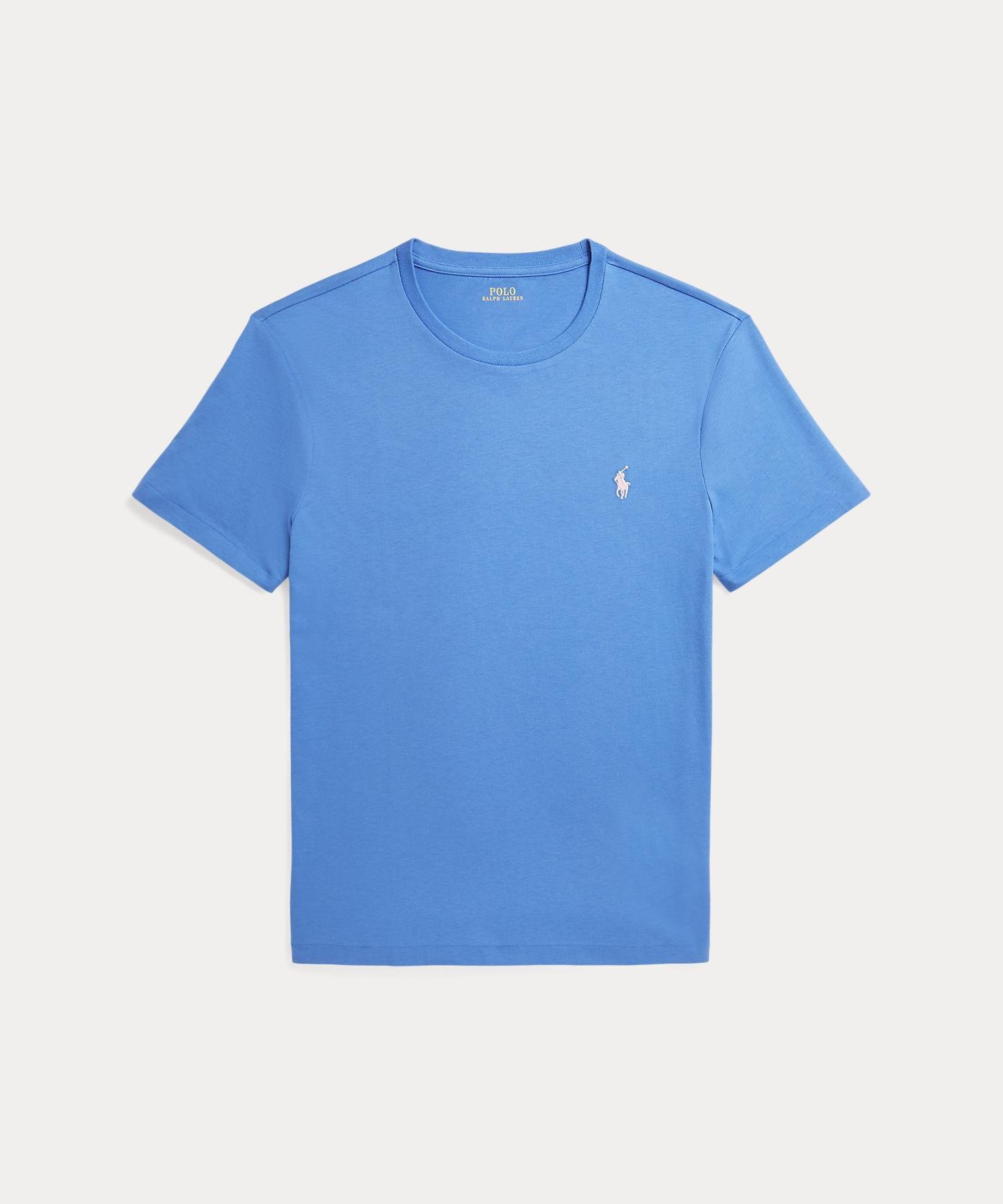 POLO RALPH LAUREN カスタム スリム クルーネック T シャツ ラルフローレン トップス カットソー・Tシャツ ブルー【送料無料】