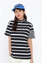 PEARLY GATES カノコ*天竺 半袖Relaxモックネックカットソー <MIXボーダー柄> パーリーゲイツ トップス その他のトップス ホワイト レッド...
