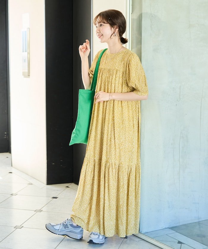 新品未使用　familiar イエロー花柄ワンピース 中古・古着通販】SZ Blockprints (エスゼットブロックプリント) TEN
