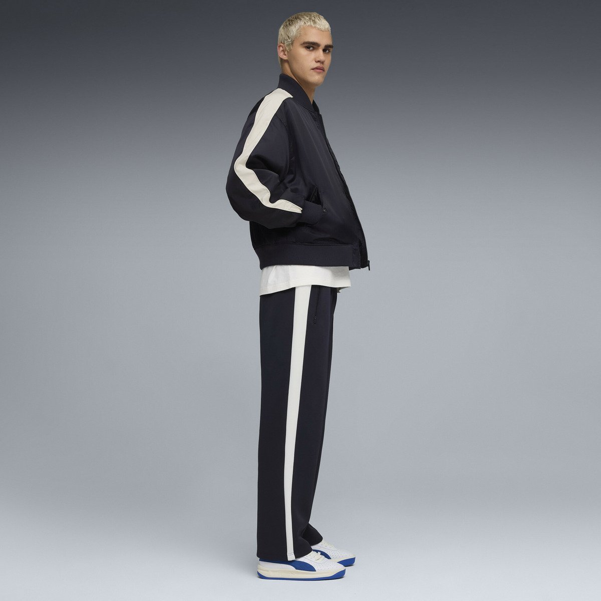 メンズ T7 オールウェイズ オン リラックス ストレート パンツ T7 ALWAYS ON Track Pants プーマ パンツ ジャージ・スウェットパンツ ネイビー