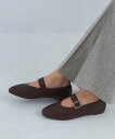 【SALE/50%OFF】UNITED ARROWS green label relaxing ラウンドストラップ フラットシューズ -撥水- ユナイテッドアローズ アウトレット シューズ・靴 パンプス グレー ブラウン ブラック グリーン【送料無料】