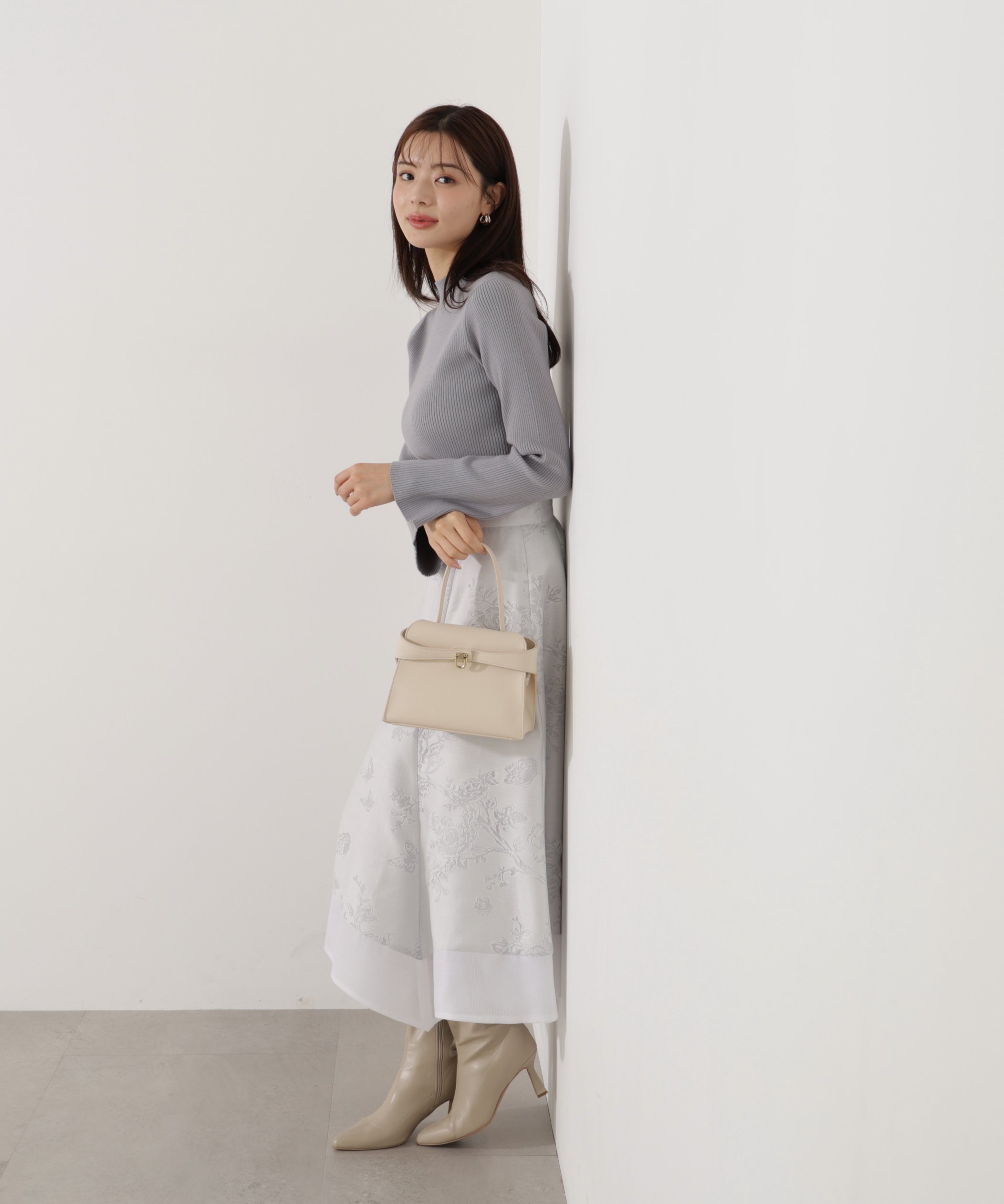 PROPORTION BODY DRESSING ハンカチーフヘムスカート プロポーションボディドレッシング スカート その他のスカート ブルー ホワイト
