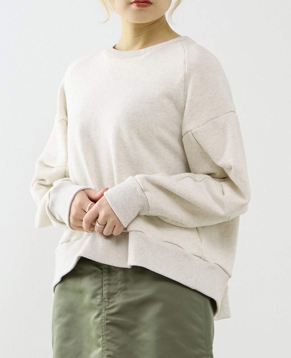 【SALE／50%OFF】Soffitto 【A_/エース】タック裏毛プルオーバー ソフィット トップス スウェット・トレーナー グレー ホワイト【送料無料】