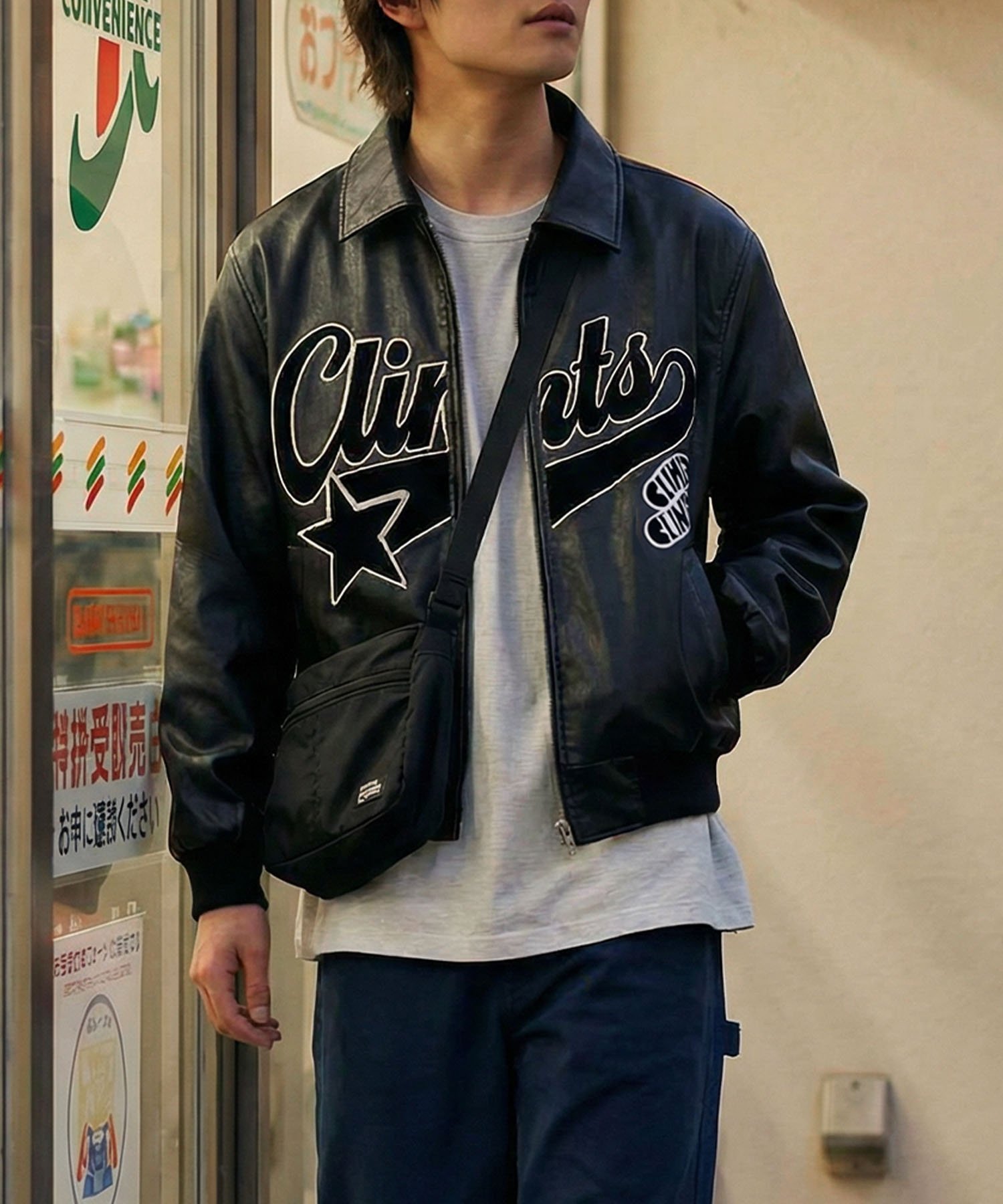 【SALE／20%OFF】aimoha MENS aimoha neo/レザージャケット アイモハ ジャケット・アウター その他のジャケット・アウター ブラック【送料無料】