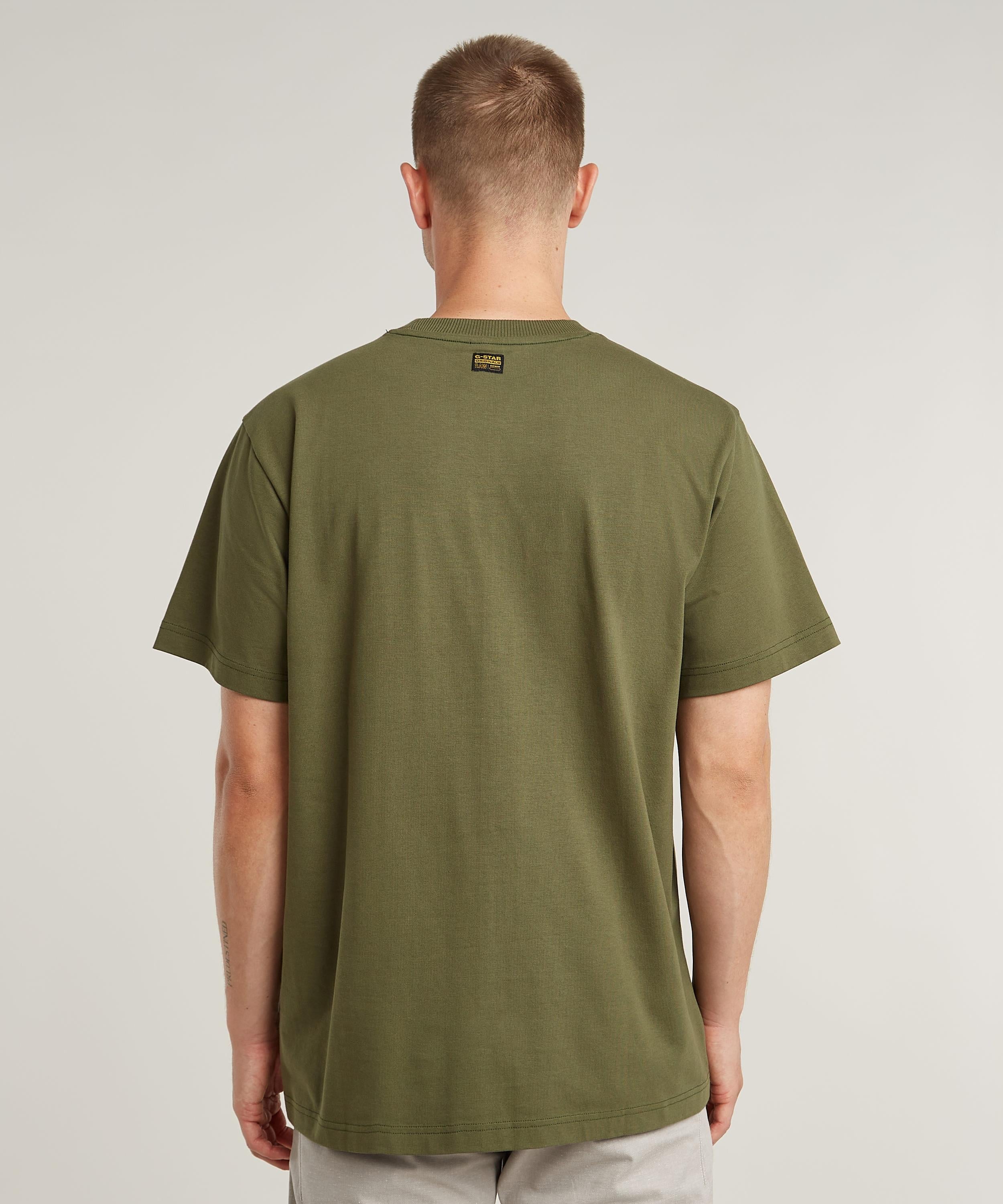 【公式ショップ】Seam Detail Loose T-Shirt/フロントシームデザインオーバーサイズTシャツ ジースターロゥ トップス カットソー・Tシャツ グリーン