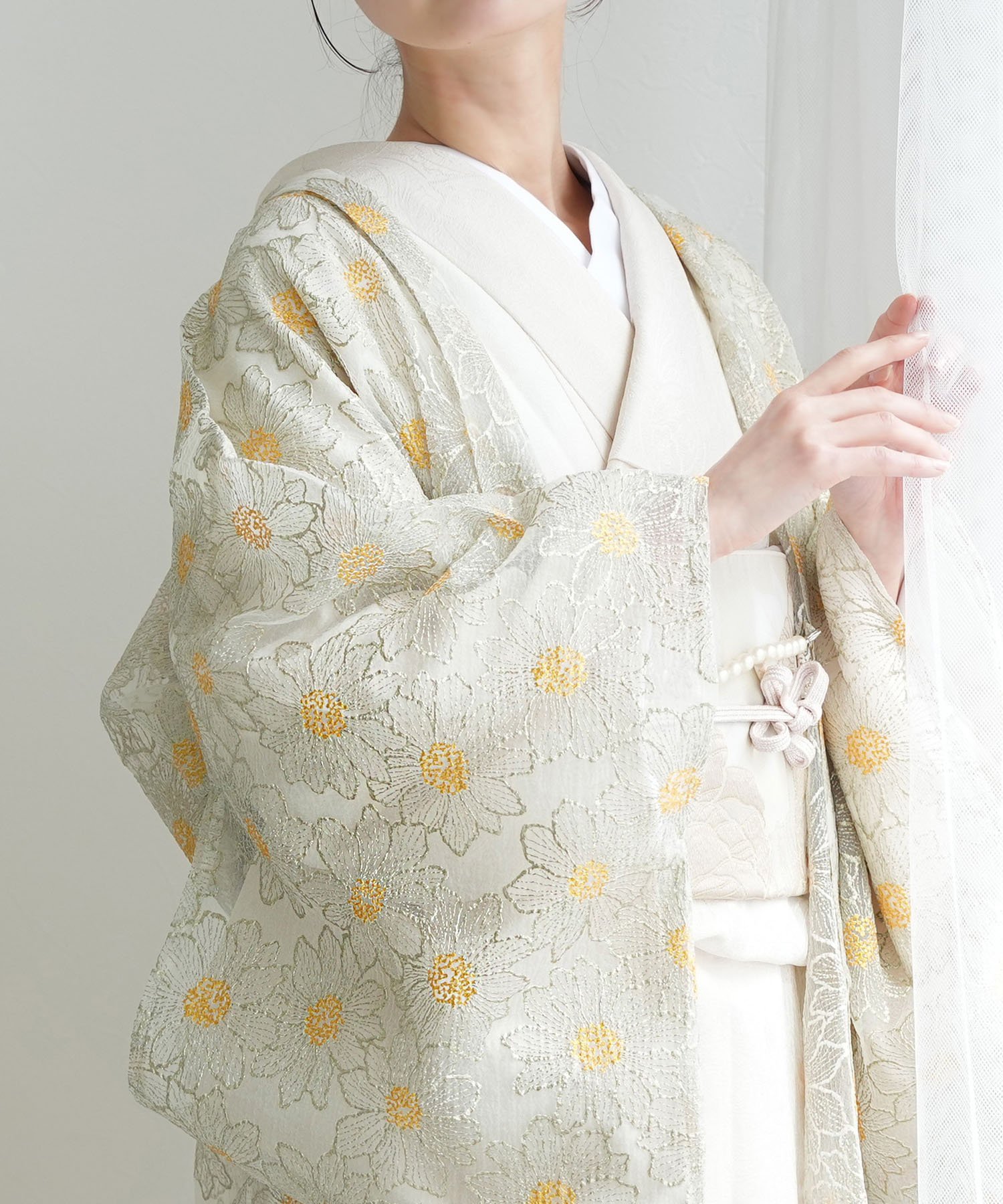 Nico@ntique ニコアンティーク 薄羽織 ヴェールフラワー ウタタネ 着物・浴衣・和装小物 和装小物【送料無料】