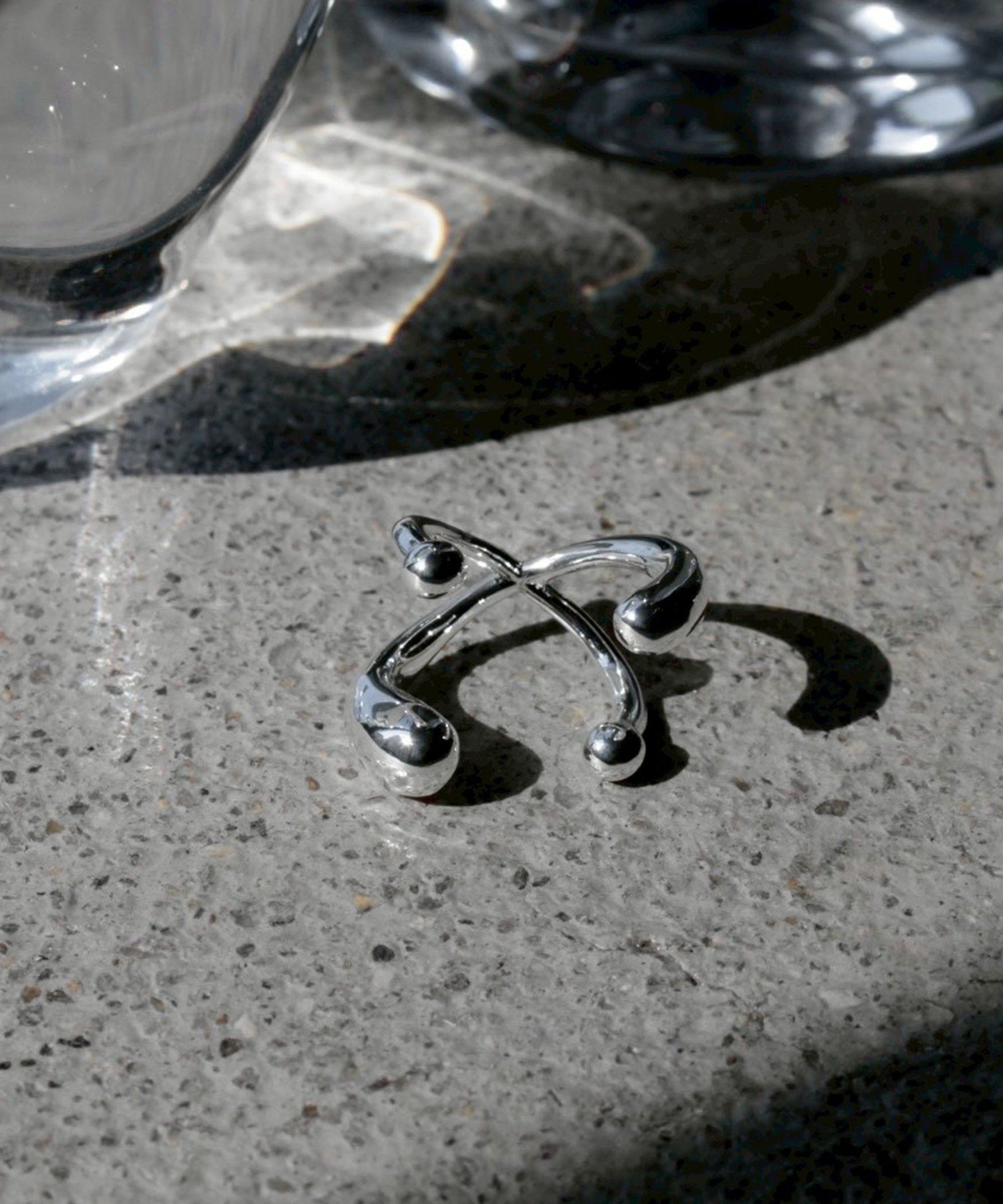 BEAUTY&YOUTH UNITED ARROWS ＜Soierie＞Barbell ピンキーリング ビューティー＆ユース　ユナイテッドアローズ アクセサリー・腕時計 リング・指輪 シルバー