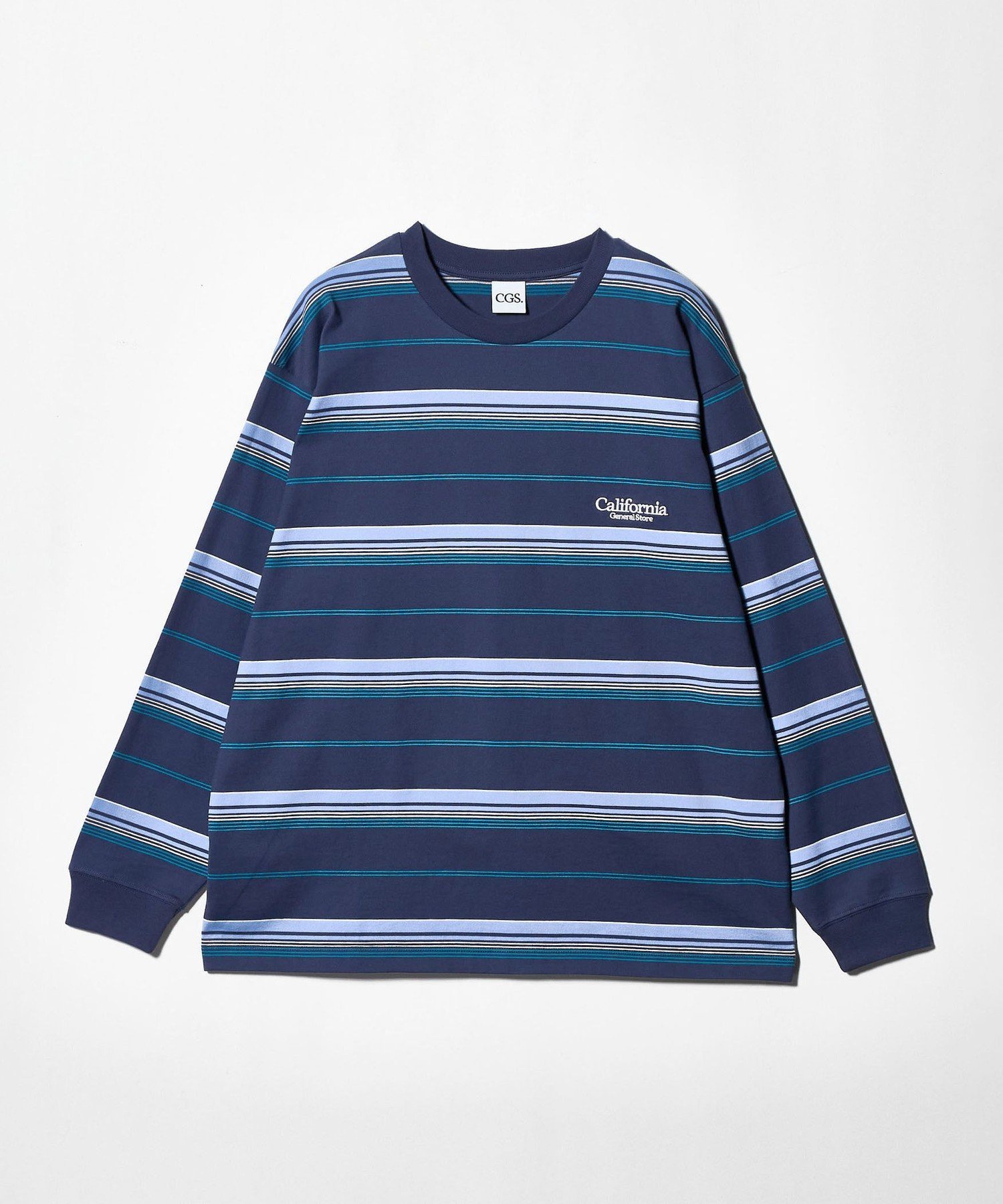 .＞オーガニックコットン ボーダー ロングスリーブ Tシャツ ユナイテッドアローズ アウトレット トップス カットソー・Tシャツ グレー ベージュ ネイビー