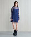 ユナイテッドアローズ 【SALE／80%OFF】BEAUTY&YOUTH UNITED ARROWS ＜H＞LACE MINI DRESS/ワンピース ユナイテッドアローズ アウトレット ワンピース・ドレス ワンピース ネイビー【送料無料】