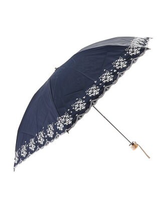 LANVIN collection LANVIN collection/(W)日傘 折りたたみ傘 ムーンバット ファッション雑貨 折りたたみ傘 ネイビー ブラック ブルー【送料無料】