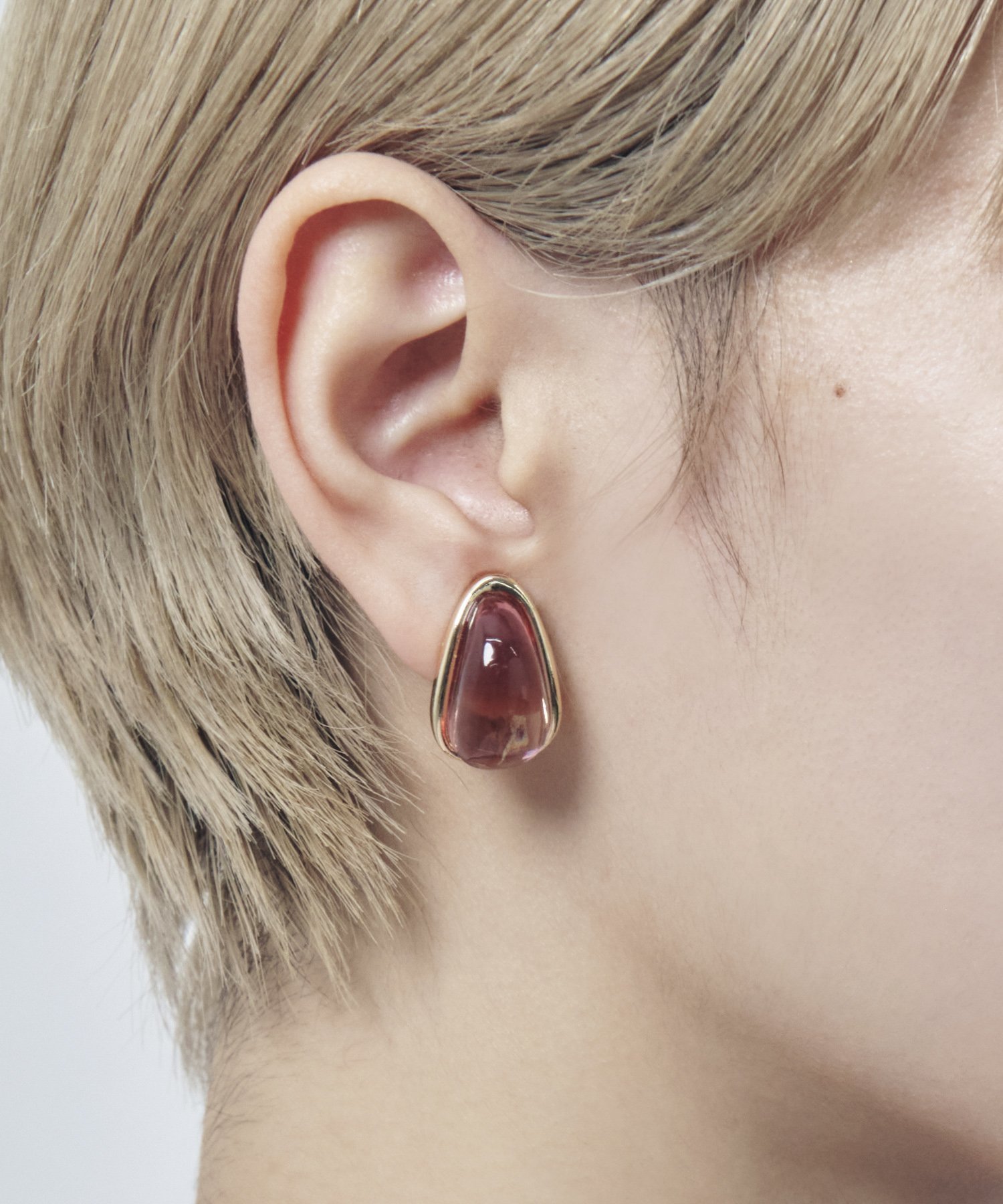 GOLDY メタル フレーム プランプ イヤリング ゴールディ アクセサリー・腕時計 イヤリング・イヤーカフ シルバー ゴールドのサムネイル