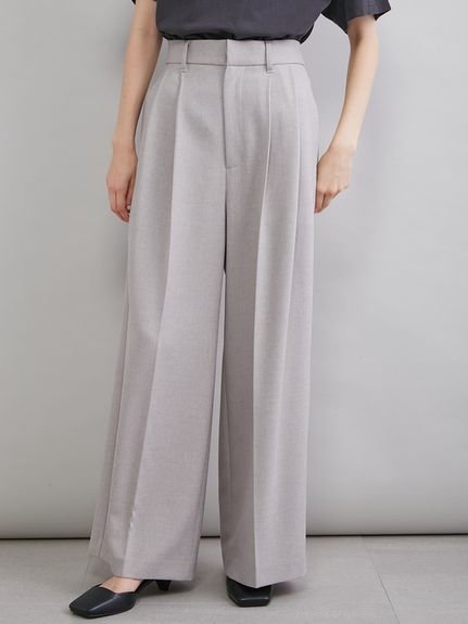 【SALE／50%OFF】Mila Owen ドライタッチ2タックワイドパンツ ミラオーウェン パンツ その他のパンツ グリーン【送料無料】 stylife-15520614 Rakuten Fashion サンプル画像3