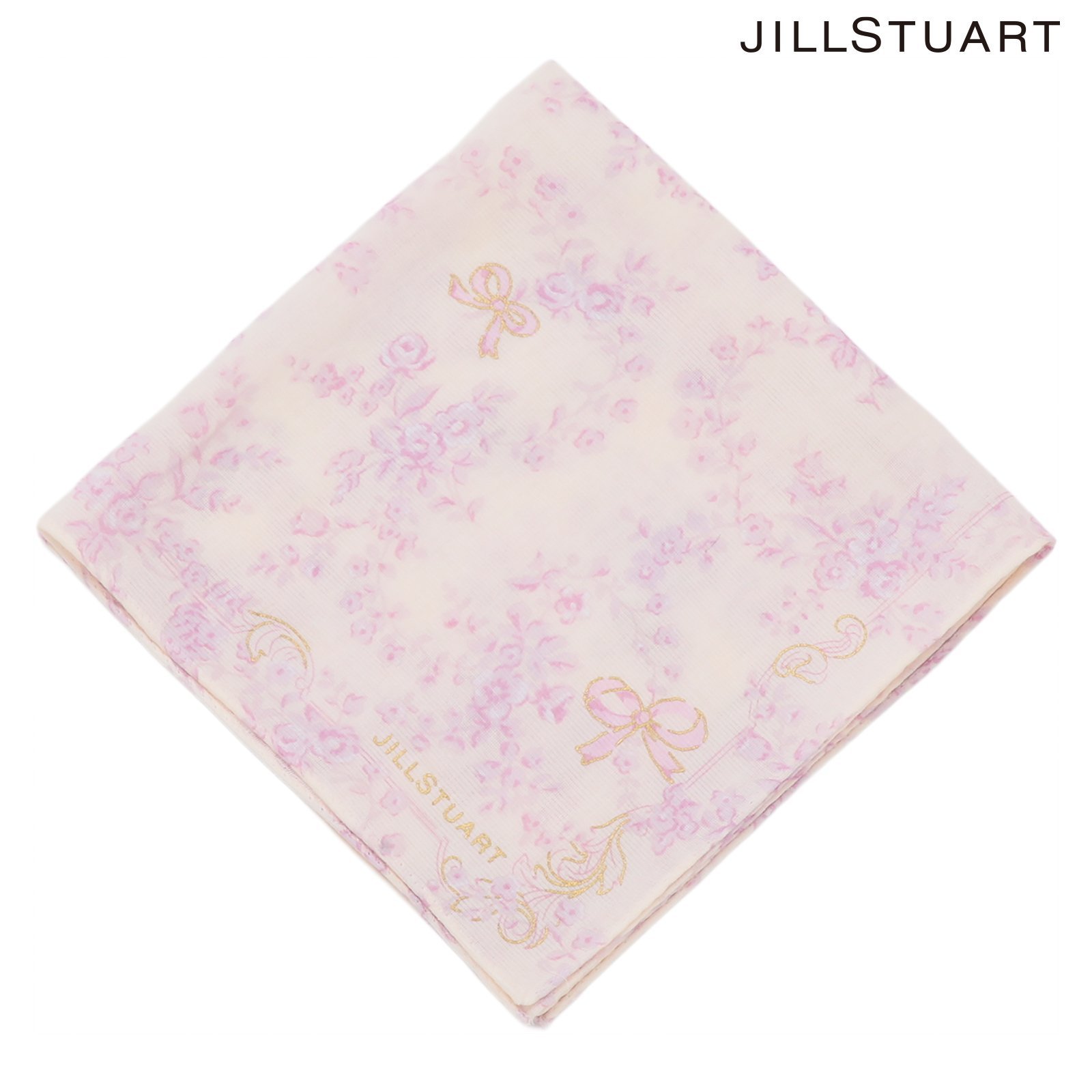JILL STUART JILL STUART(ジルスチュアート) プリントハンカチ インターモードカワベ ファッション雑貨 ハンカチ・ハンドタオル ピンク ホワイト