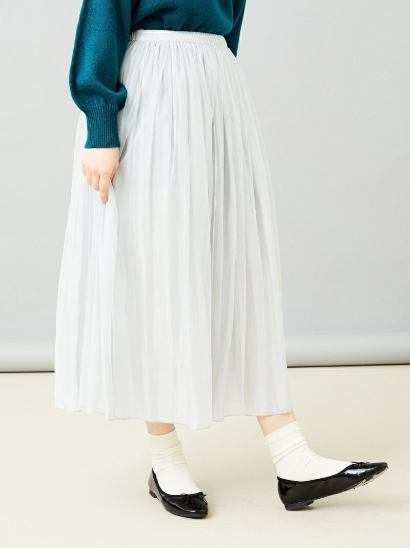 【SALE／80%OFF】earth music&ecology リバーシブルチュールスカート アースミュージック&エコロジー スカート その他のスカート パープル グレー ブラックのサムネイル