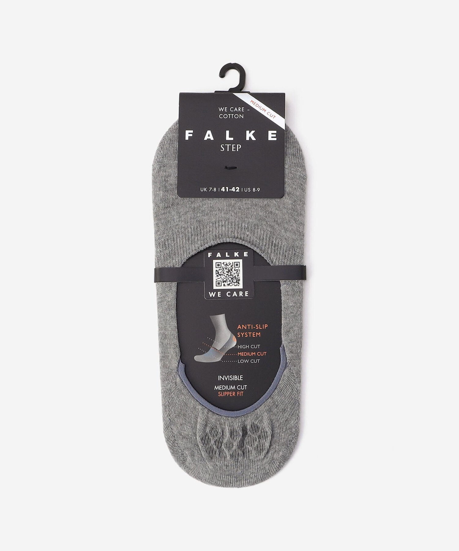 楽天Rakuten FashionBshop FALKE ｜ Step Invisible （Medium Cut） ビショップ 靴下・レッグウェア 靴下 グレー ブラック