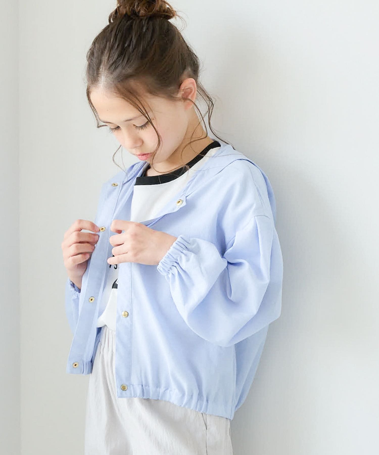 ナイキ ガールズ パーカー (スウェット トレーナー 子供服 ジュニア 女の子 ショール丈 カジュアル 遊び おしゃれ着 NIKE あす楽) DC7206-010