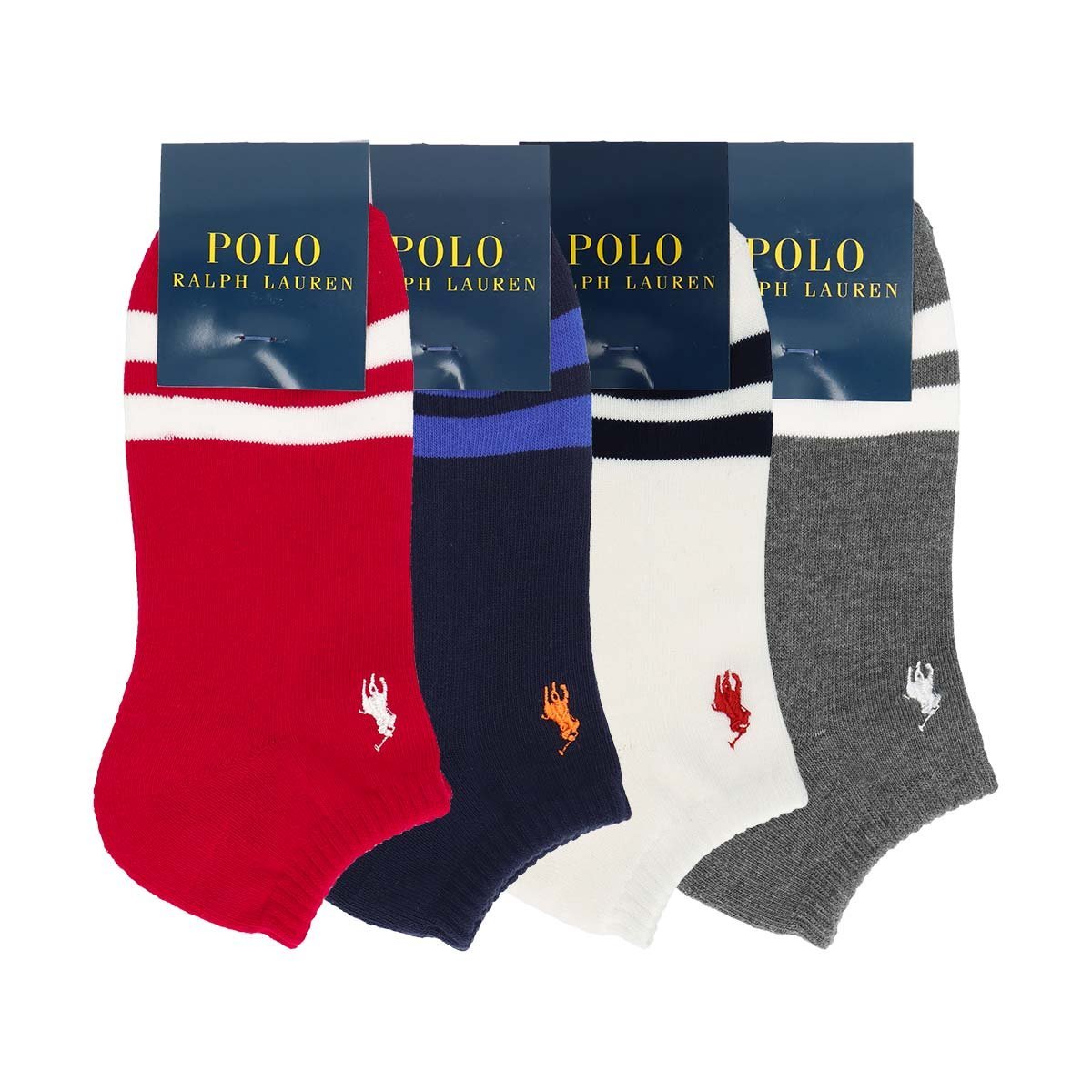 【SALE／30%OFF】POLO RALPH LAUREN POLO RALPH LAUREN 足底パイル編み つま先ボーダー ポニー刺繍 スニーカーソックス ナイガイ 靴下・レッグウェア 靴下