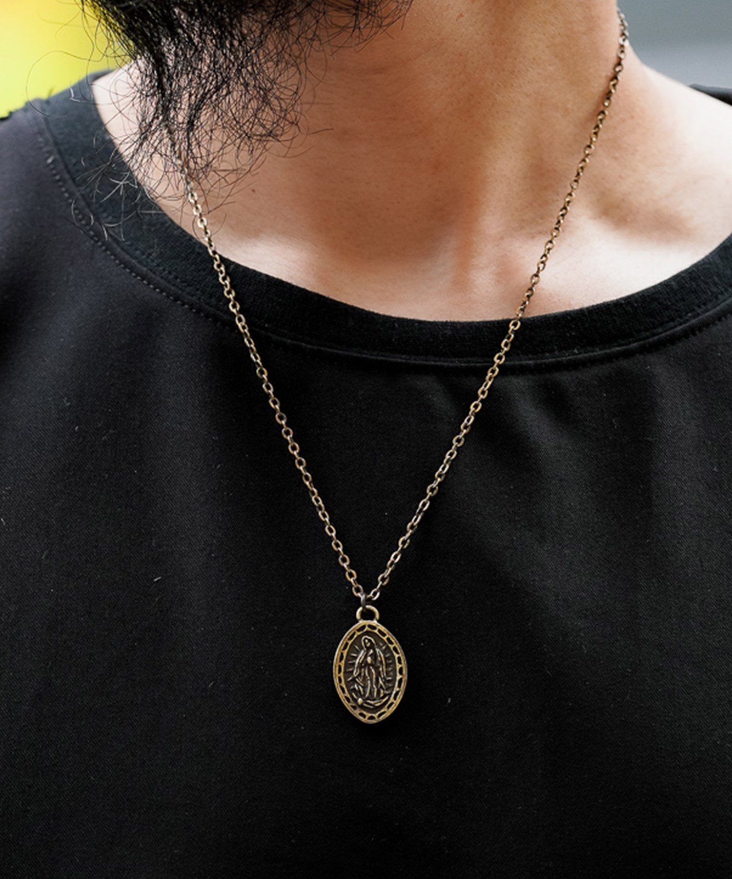 Subciety Subciety/(M)METAL NECKLACE-Guadalupe- サブサエティ アクセサリー・腕時計 ネックレス ゴールド シルバー ブラック