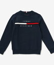 TOMMY HILFIGER BOYS フラッグロゴトレーナー トミーヒルフィガー トップス スウェット・トレーナー ブラック グレー ネイビー ブルー【送料無...