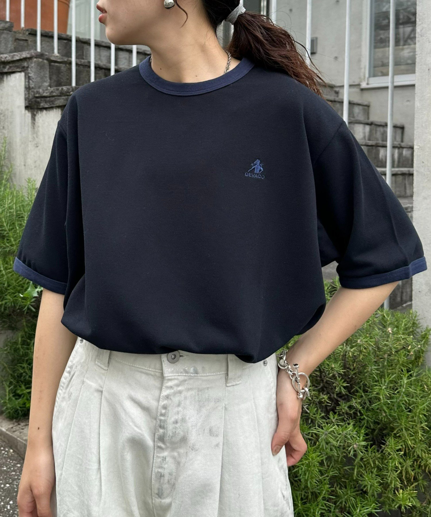 CIAOPANIC TYPY 【UNISEX】【GEVACO / ゲバコ】カノコリンガー半袖シャツ チャオパニックティピー トップス カットソー・Tシャツ ブラ..