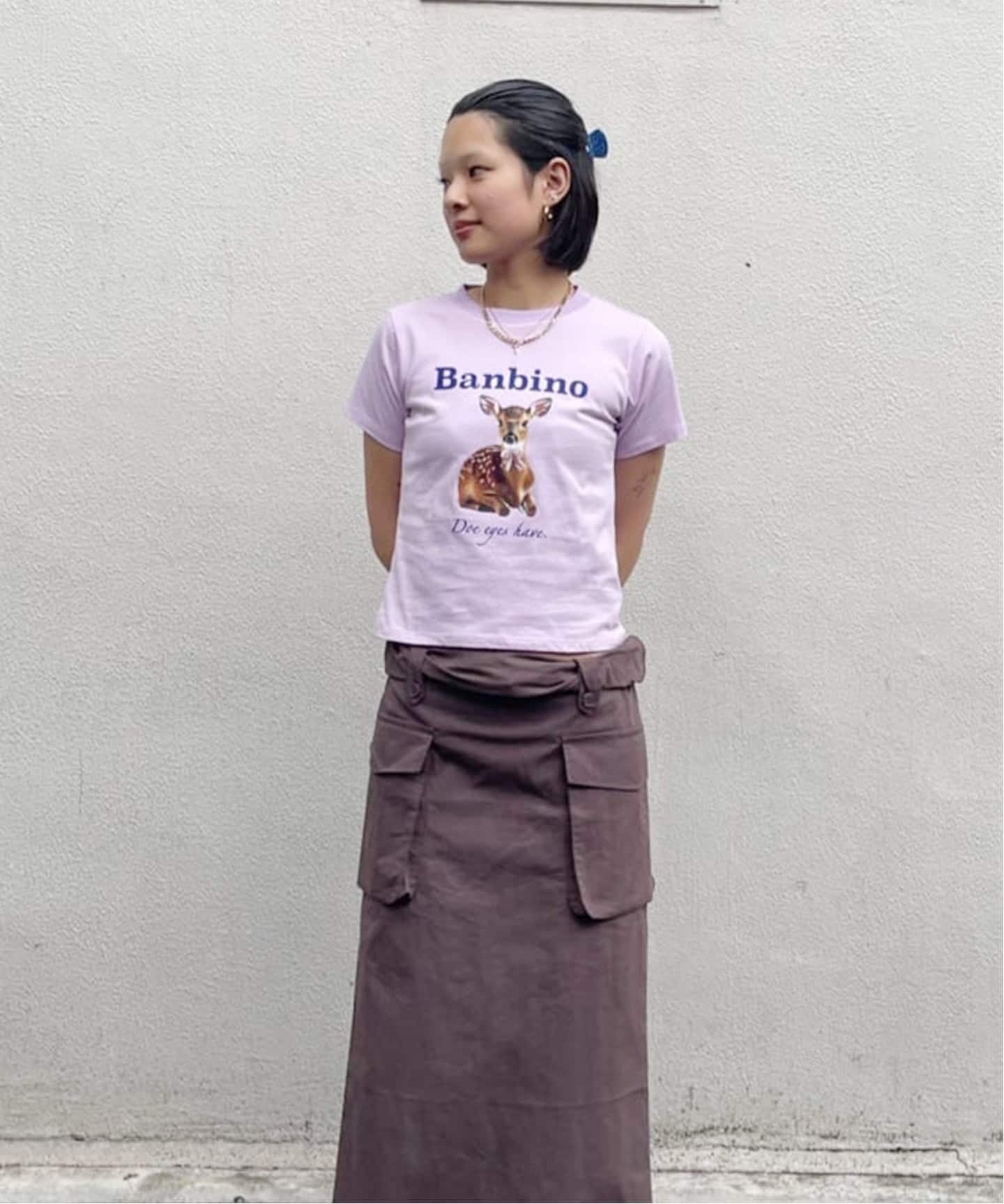 【SALE／30%OFF】Oriens JOURNAL STANDARD グラフィックTEE(バンビ) オリエンス ジャーナルスタンダード トップス カットソー・Tシャツ ブラック ピンク【送料無料】のサムネイル